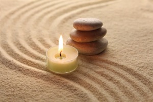 candle & sand